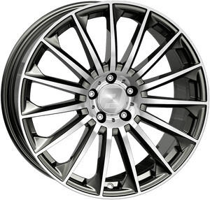 2DRV WH39 dark gunmetal hochglanzpoliert (8x18) grau
