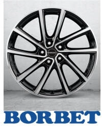 Borbet V black polished glossy (7x19) schwarz