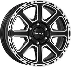 Dotz Kalahari black polished (8x18) schwarz