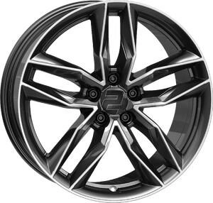 2DRV WH40 dark gunmetal hochglanzpoliert (8.5x19) grau