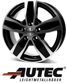 Autec Typ Q - Quantro 6-Loch schwarz poliert (6.5x16) schwarz