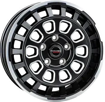 Borbet CW7 black rim window polished matt (8x18) schwarz