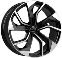GMP Rebel black diamond 8.5x21 ET40 - LK5/112 ML57.1 Alufelge schwarz
