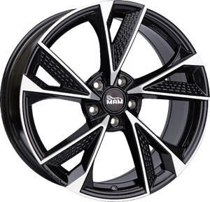 MAM RS6 black front polish (8.5x20) schwarz