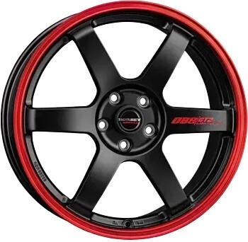 Borbet DB8GT2 black matt rim red (8.5x18) rot