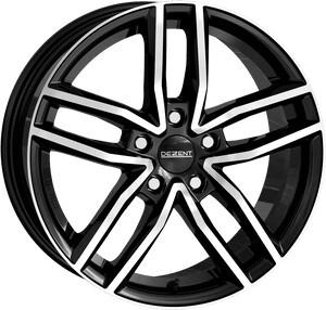 Dezent TR black polished (7x17) schwarz