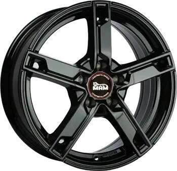 MAM W4 black painted (6.5x16) schwarz
