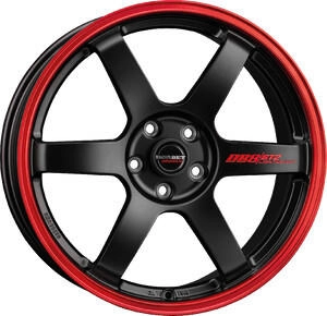 Borbet DB8GT2 black matt rim red (8.5x19) rot
