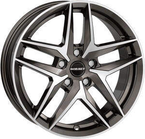 Borbet Z mistral anthracite glossy polished (8.5x20) grau