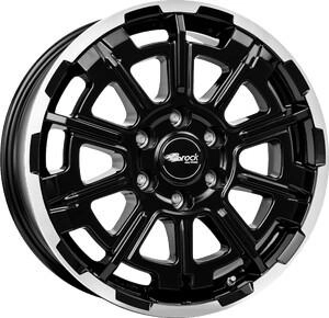 Brock B45 schwarz front-poliert (7x17) schwarz