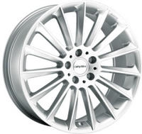 Carmani 17 Fritz white silver 9x21 ET35 - LK5/112 ML66.6 Alufelge wei&szlig;