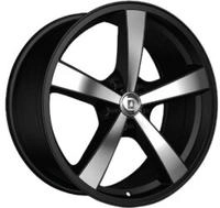 Diewe Trina nero 8x18 ET45 - LK5/108 ML72 Alufelge schwarz