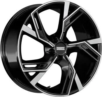Fondmetal Atena glossy black machined (8.5x20) schwarz