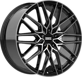 Fondmetal Cratos glossy black machined (9.5x21) schwarz