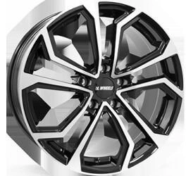 itWHEELS Ella gloss black polished (8x18) schwarz