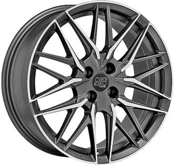 MSW Wheels 50/4 gun metal poliert (7x17) grau
