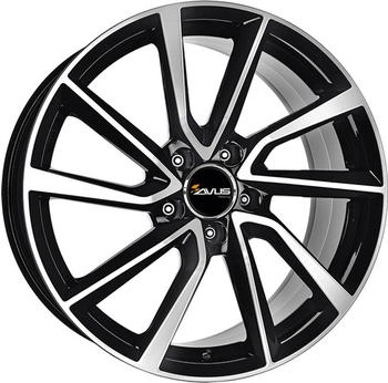 AVUS Racing AC-518 black polished (7.5x17) schwarz