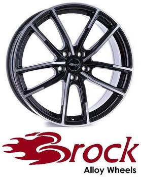 Brock B38 schwarz front-poliert (8x18) schwarz