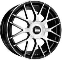 MAM MAMGT18520511230BFP, MAM GT1 8 5x20 5x112 ET30 MB66 6 BLACK FRONT POLISH