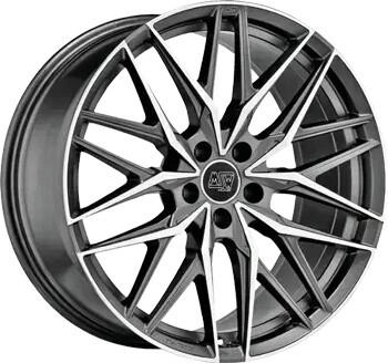MSW Wheels 50 gun metal poliert (8.5x21) grau