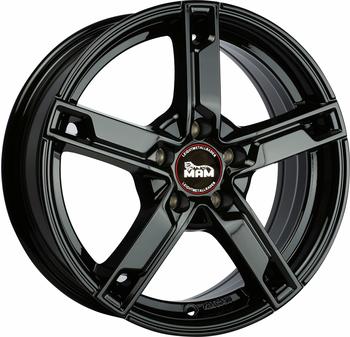 MAM W4 black painted (7x17) schwarz