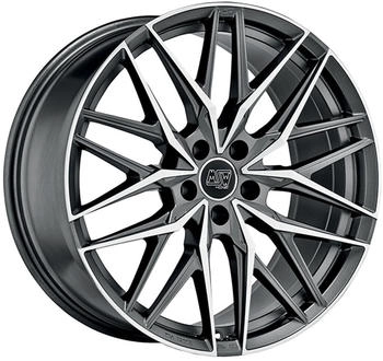 MSW Wheels 50 gun metal poliert (9.5x21) grau