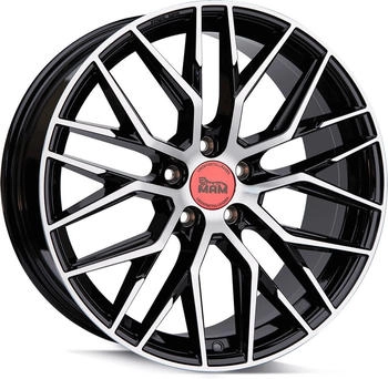 MAM RS4 8x18 5/120 ET35 schwarz Front poliert