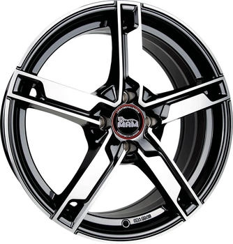 MAM W4 6.5x16 5/112 ET38 schwarz Front poliert