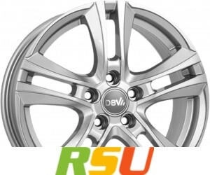 DBV Andorra II hyper silber 6.5x16 ET45 LK5/114.3 ML71.6 silber