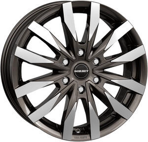 Borbet CW6 mistral anthracite glossy polished 6.5x16 ET50 LK6/120 ML74.6 grau