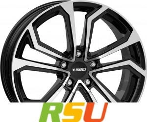 itWHEELS Ella gloss black polished 7.5x17 ET45 LK5/108 ML73.1 schwarz