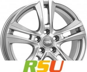 DBV Andorra II hyper silber 7.5x18 ET45 LK5/108 ML70.1 silber