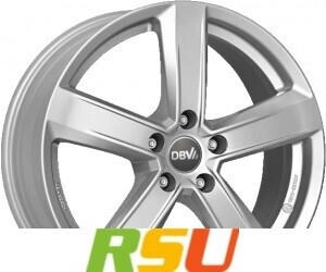DBV Samoa TU silver 7.5x18 ET38 LK5/114.3 ML71.6 silber
