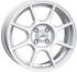 Axxion X2 race silber lackiert 7x17 ET38 LK4/100 ML63.4 silber