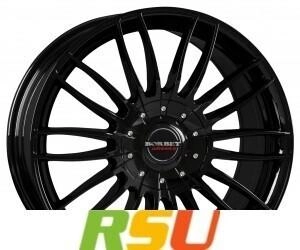 Borbet CW3 black glossy 8.5x19 ET52 LK6/120 ML74.6 schwarz