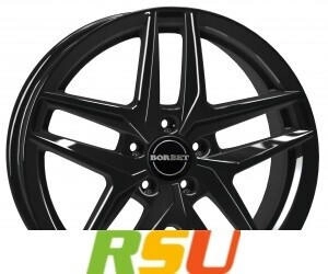 Borbet Z black glossy 7.5x18 ET50 LK5/112 ML66.6 schwarz