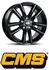 CMS C27 Complete Black Gloss 7x18 ET34 5/114.3 Alufelge Schwarz (C27 708 34 65 CBG)