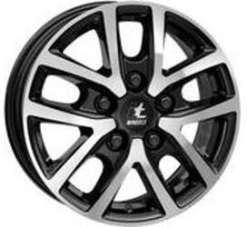 itWHEELS Mira Van gloss black polished 6.5x16 ET48 LK5/114.3 ML66.1 schwarz