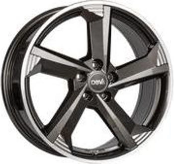 DBV Torino III anthrazit gl&auml;nzend poliert 7.5x17 ET40 LK5/112 ML70.1 grau
