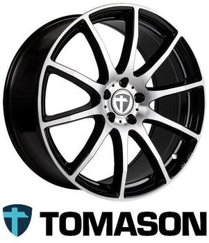 Tomason TN1 Flow black polished 8x20 ET45 LK5/112 ML66.6 schwarz