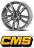 CMS CMS CMS C27 titan gloss 8x18 ET32.5 LK5/112 ML66.5 grau