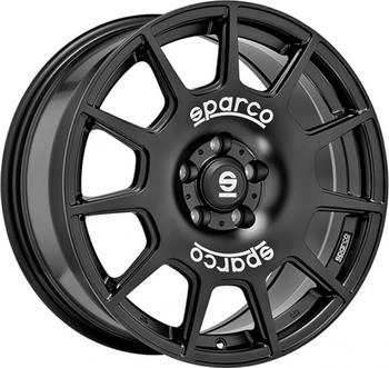 Sparco Terra matt black 8x18 ET45 LK5/112 ML73.1 schwarz