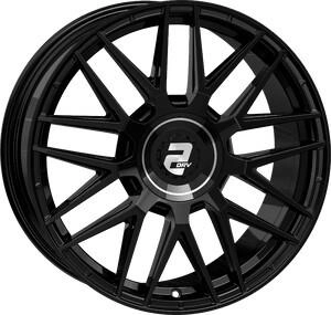 2DRV WH43 schwarz gl&auml;nzend lackiert 8x18 ET48 LK5/112 ML66.6 schwarz