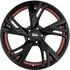 MAM RS5 black painted red inside 8x18 ET50 LK5/120 ML65.1 rot