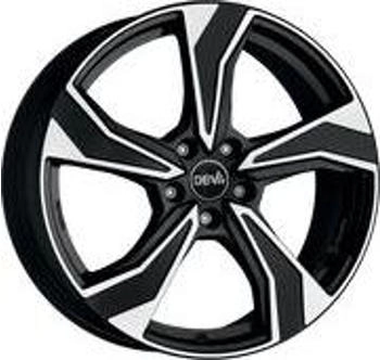 DBV Venezia KB schwarz poliert 7.5x17 ET40 LK5/112 ML57.1 schwarz