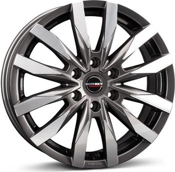 Borbet CW6 mistral anthracite glossy polished 6.5x17 ET48 LK6/139.7 ML92.4 grau