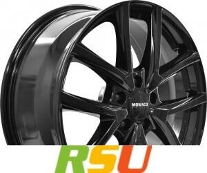 Monaco CL2 schwarz glanz 8x19 ET45 LK5/112 ML70.1 schwarz