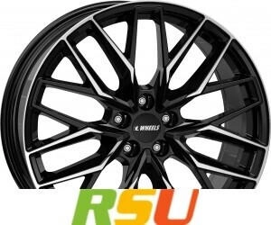 itWHEELS Xana gloss black polished 9.5x21 ET36 LK5/112 ML66.5 schwarz