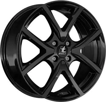 itWHEELS Mira gloss black 7x17 ET31.6 LK4/108 ML65.1 schwarz