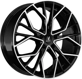 itWHEELS Tiara gloss black polished 8x19 ET45 LK5/108 ML73.1 schwarz